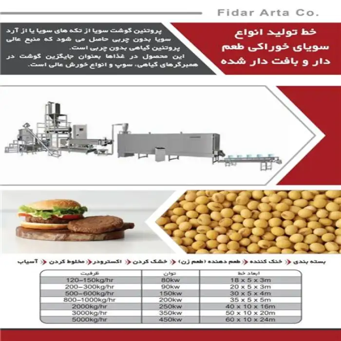 خط تولید سویای خوراکی