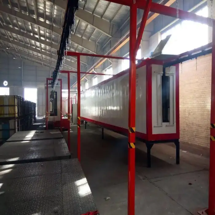 خط رنگ پودری کوره ای الکترواستاتیک کارکرده