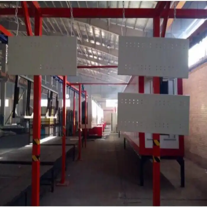 خط رنگ پودری کوره ای الکترواستاتیک کارکرده