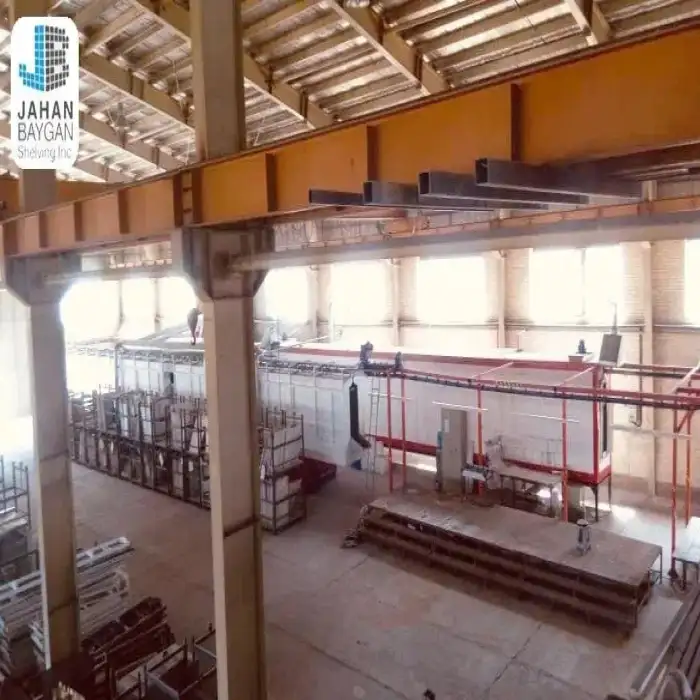 خط رنگ پودری کوره ای الکترواستاتیک کارکرده