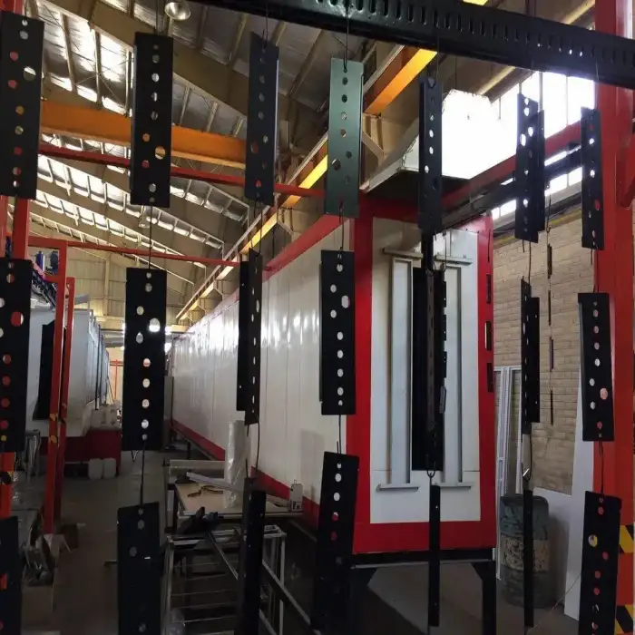 خط رنگ پودری کوره ای الکترواستاتیک کارکرده